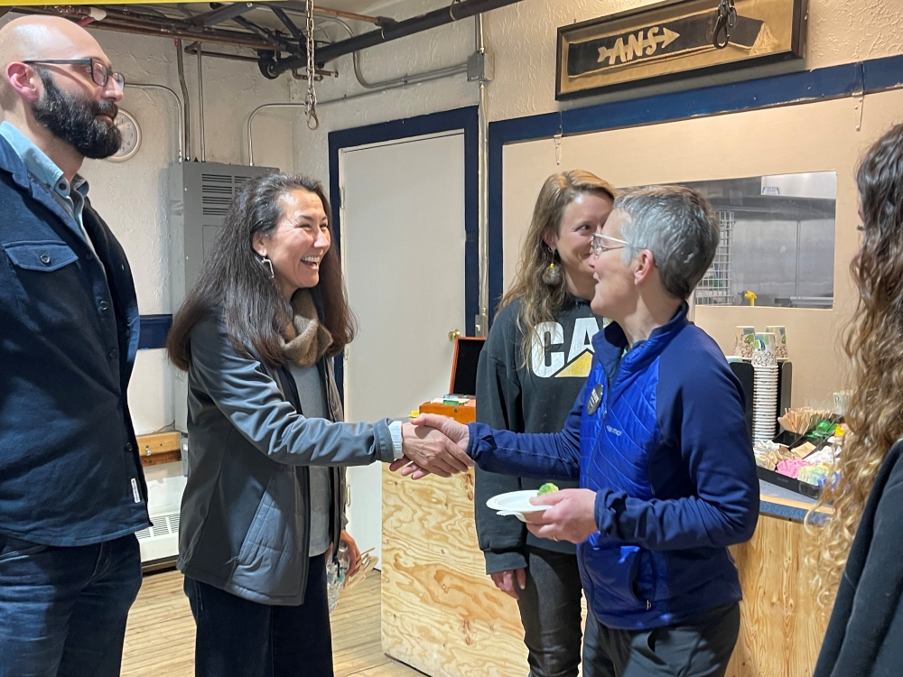 'We're in a moral moment': U.S. Senate candidate Mary Peltola stops in Sitka on Southeast campaign tour