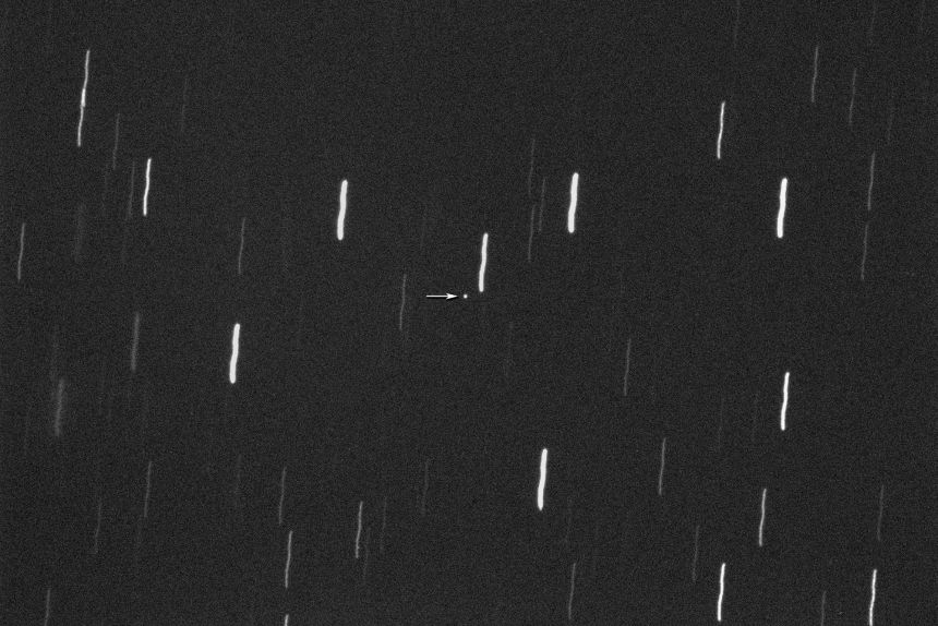 Near-Earth Asteroid 2026JH2 in an image taken by the Virtual Telescope Project on May 16, when the object was 1.5 million kilometers (930,000 miles) from Earth.