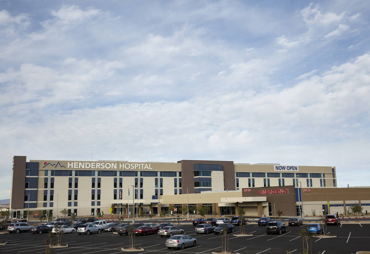 Henderson Hospital located on 1050 Galleria Drive in Henderson on Wednesday, Nov. 30, 2016. (Da ...