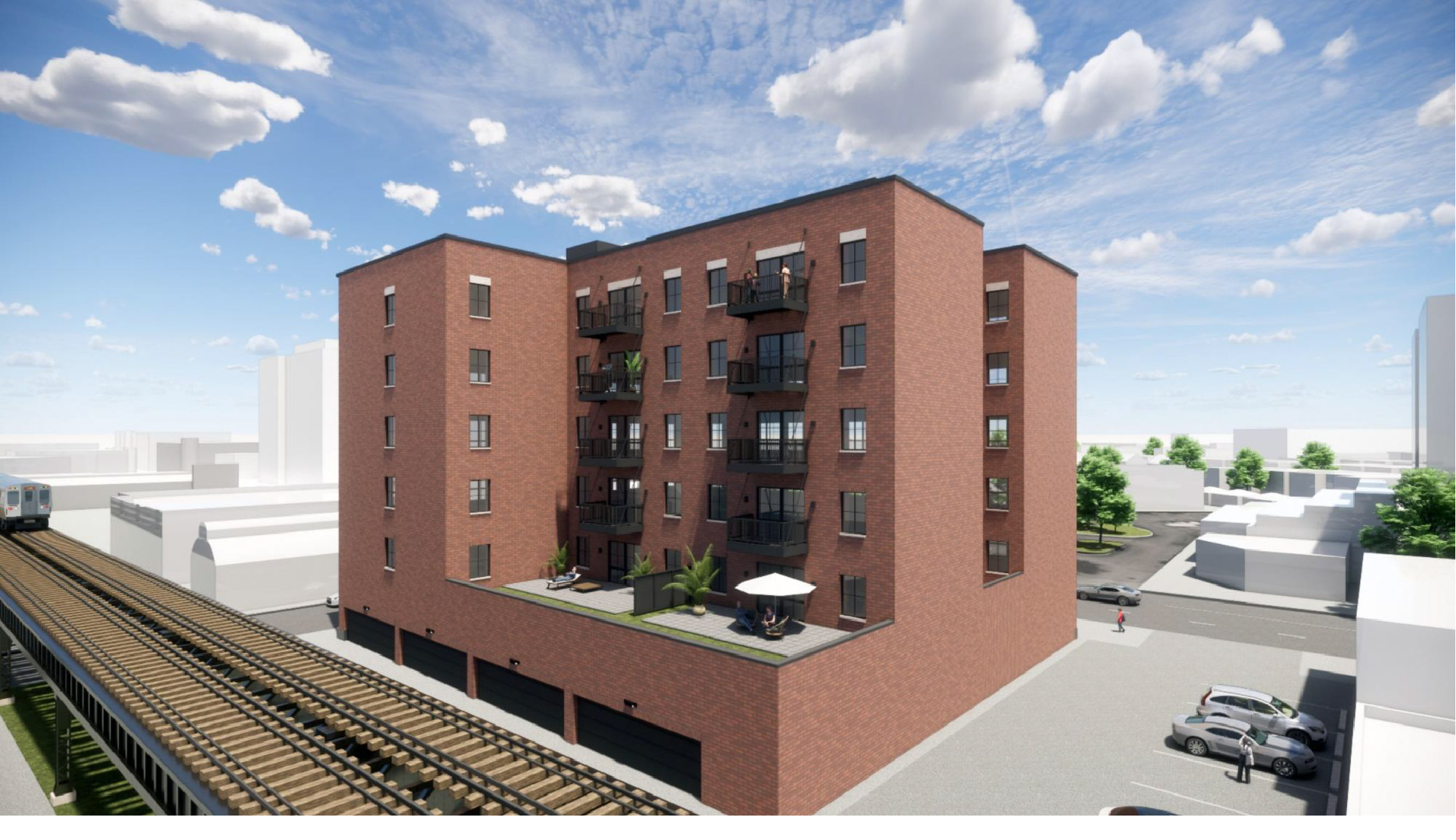 Rendering of 2240 North Milwaukee by Jonathan Splitt Architects