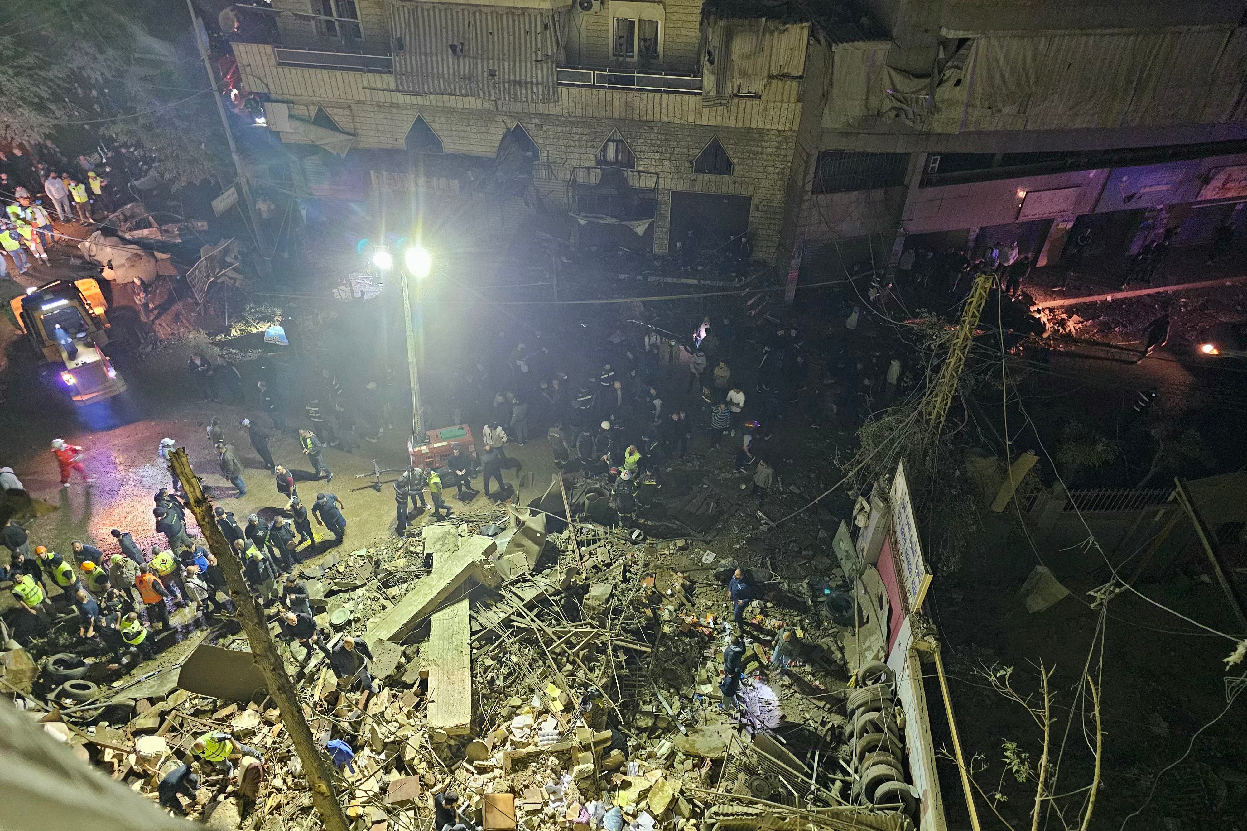 An Israeli strike in Lebanon's eastern Bekaa valley killed four people