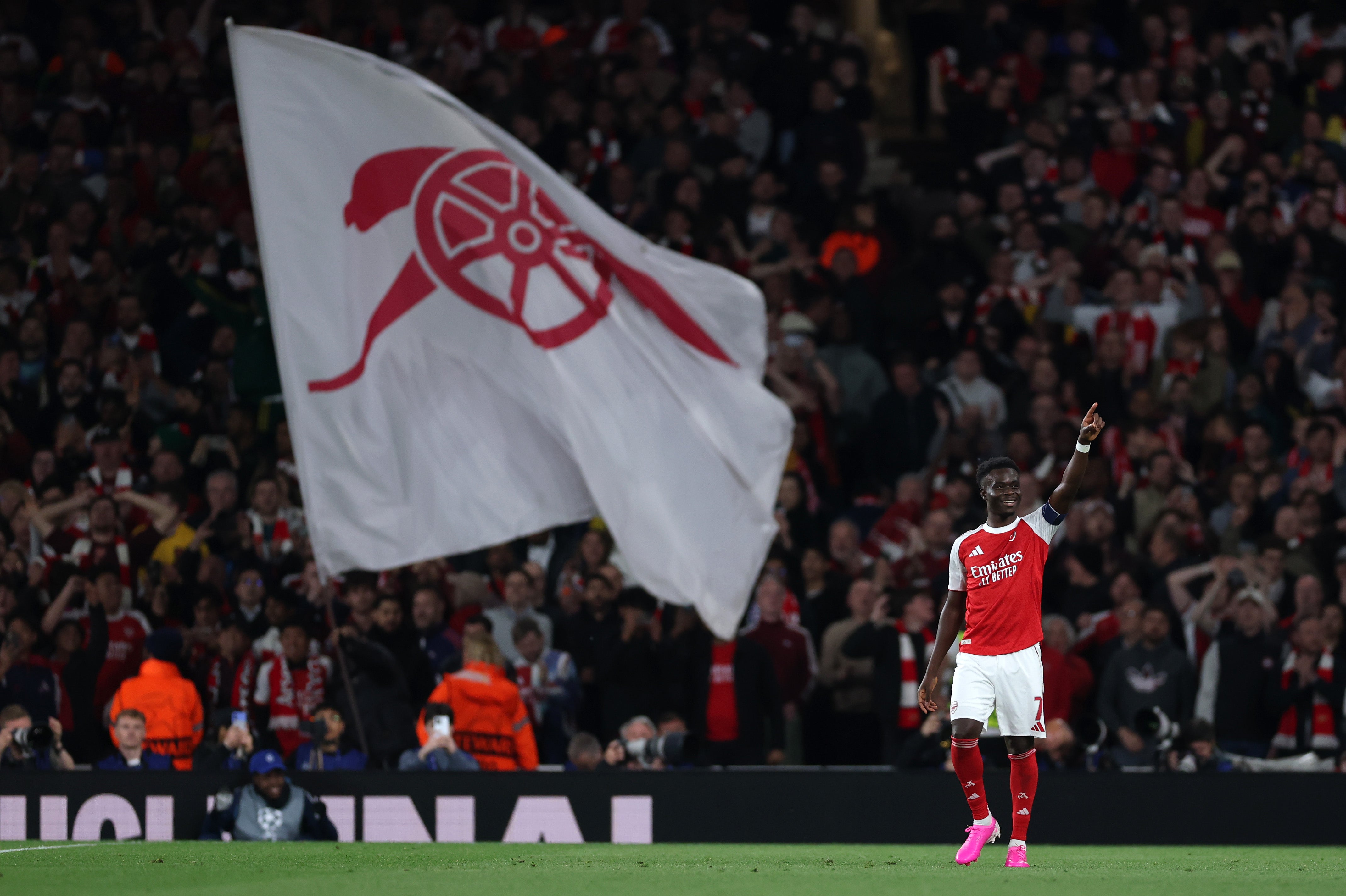 Bukayo Saka scored the crucial goal to send them into the final