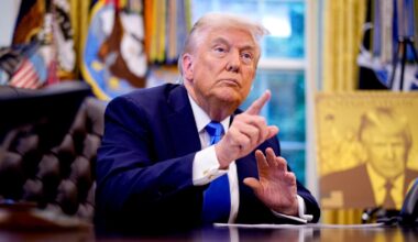 Places Trump's name or image is being added by the federal government