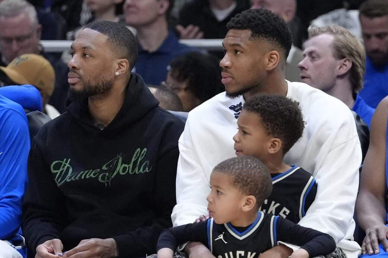 Damian Lillard and Giannis Antetokounmpo