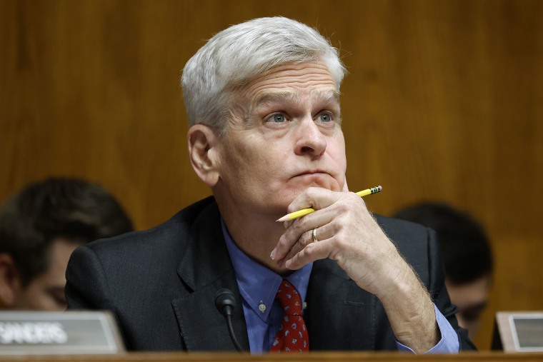 Sen. Bill Cassidy, R-La., during a Senate hearing on Sept. 17, 2025.