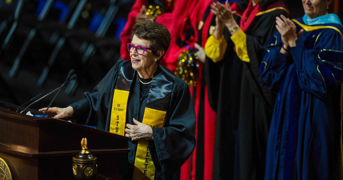 Billie Jean King, 82, earns college degree 65 years after first taking classes