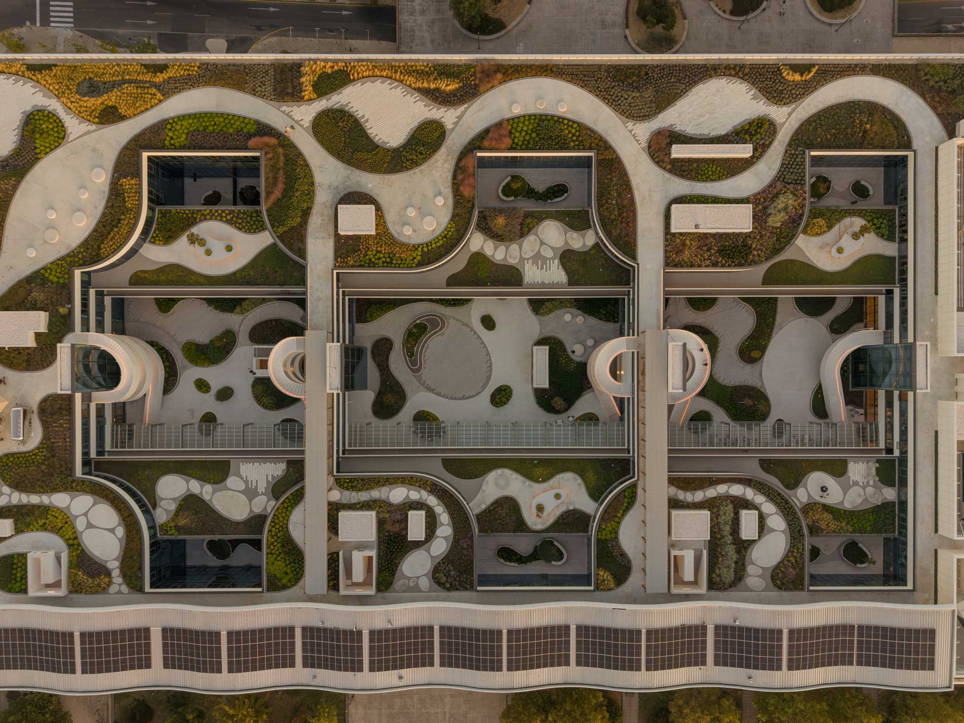 roofscape of oriente green campus