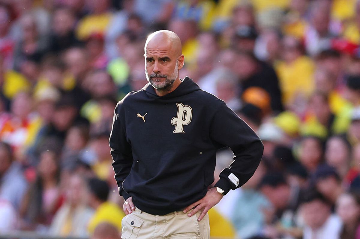 Pep Guardiola Manager / Head Coach of Manchester City during the Emirates FA Cup Semi Final match between Manchester City and Southampton