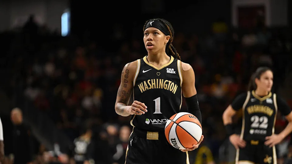 Former Washington Mystics guard Sug Sutton (1)Rafael Suanes-Imagn Images