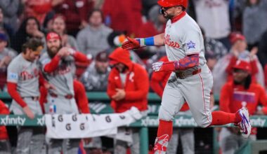 Kyle Schwarber’s MLB-leading 18th homer lifts Phillies past Red Sox 3-1 :: WRAL.com