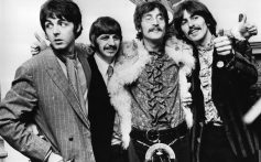 19th May 1967: The Beatles celebrate the completion of their new album, 'Sgt Pepper's Lonely Hearts Club Band', at a press conference held at the west London home of their manager Brian Epstein. The LP is released on June 1st. (Photo by John Pratt/Keystone/Getty Images)