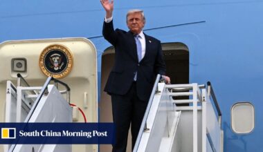Trump leaves China after much pomp and pageantry, but little to show for it