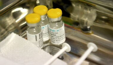 Doses of Imvanex, a vaccine to protect against the Mpox virus.