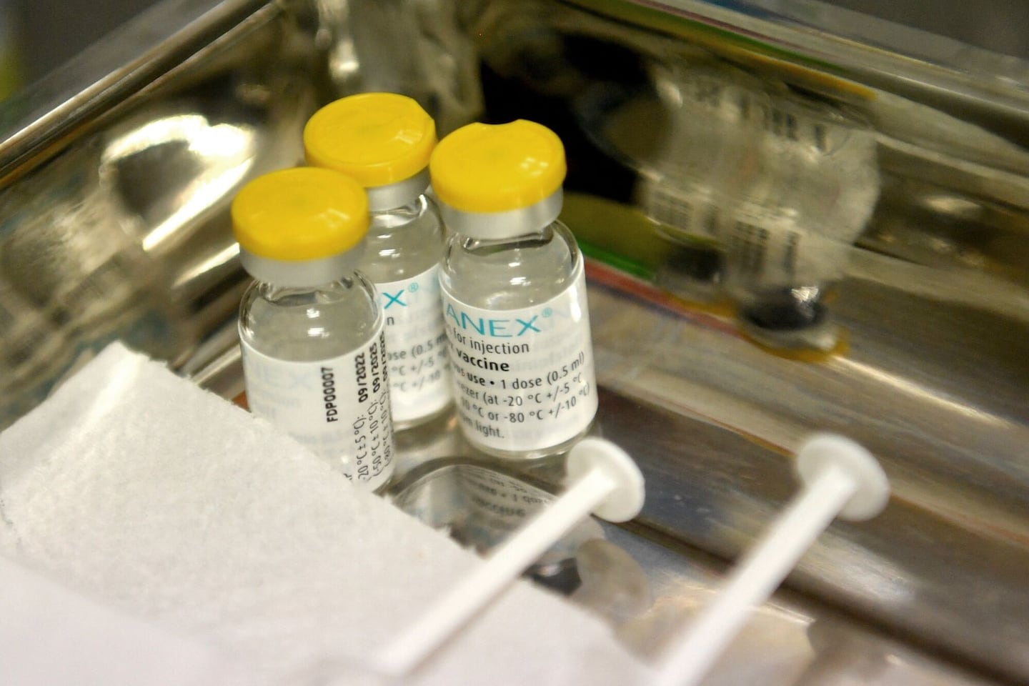 Doses of Imvanex, a vaccine to protect against the Mpox virus.