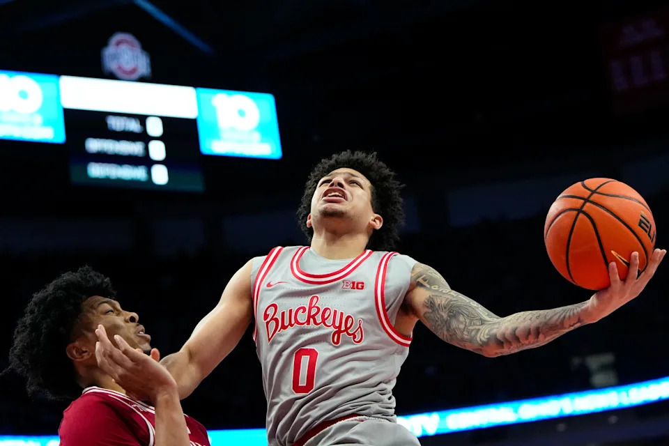 Ohio State's John Mobley averaged 15.7 points, 2.8 assists and 2.4 turnovers while starting 31 games in 2025-26.