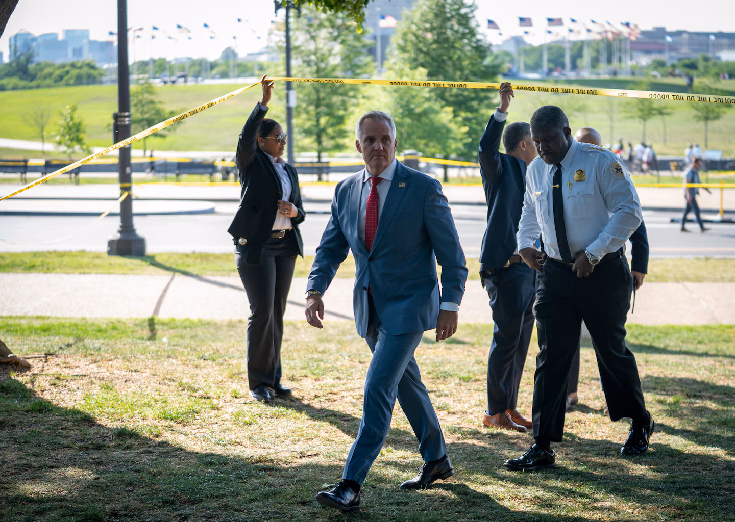 White House locked down after Secret Service officer shoots someone nearby
