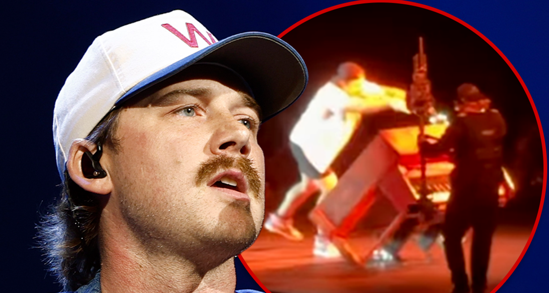 Morgan Wallen Flips Piano Onstage After Technical Issue, Video