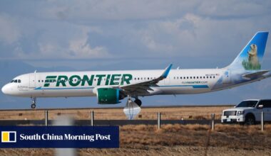 Pedestrian dies in US after being hit by Frontier Airlines plane at Denver airport
