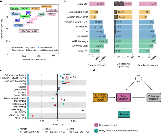 Genetic analysis of circulating metabolic traits in 619,372 individuals