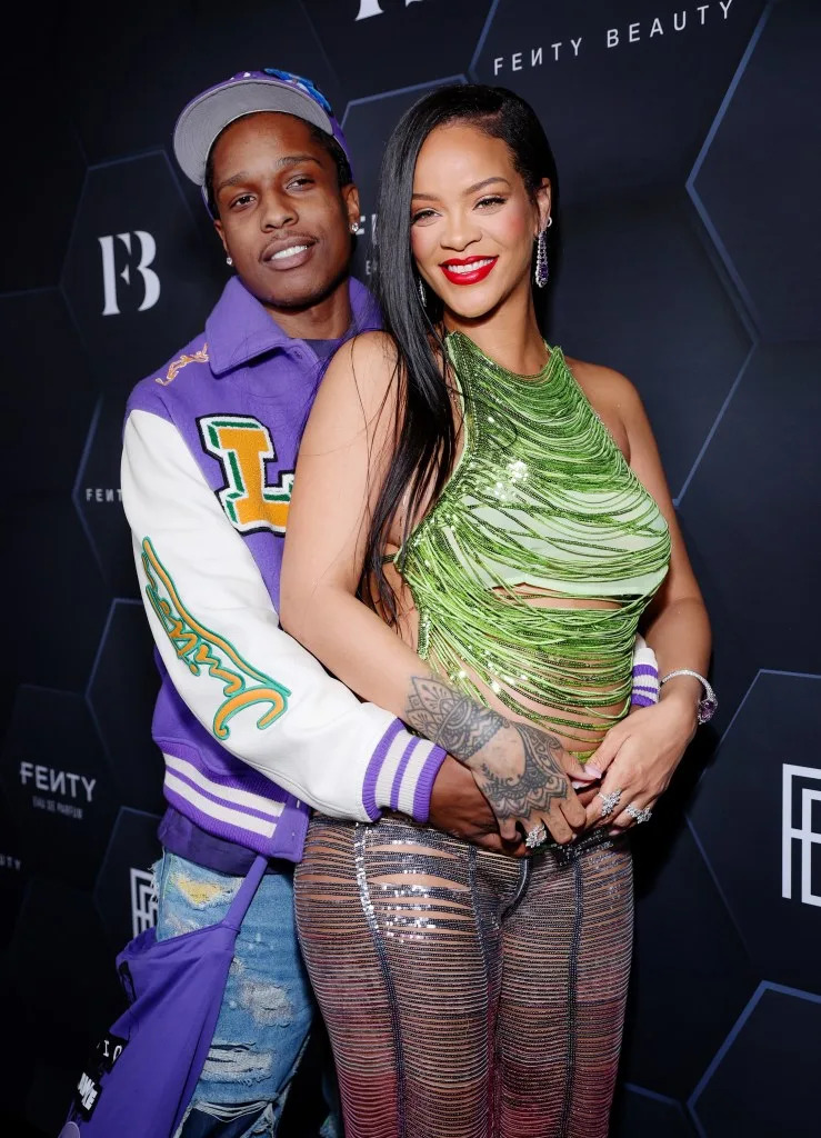 Rihanna and A$AP Rocky. Getty Images for Fenty Beauty & Fenty Skin