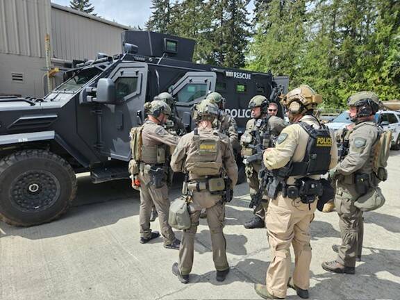 The Peninsula Crisis Response Team was called Thursday to assist in the arrest of a Port Angeles man in connection with a February homicide on Deer Park Road. (Clallam County Sheriffs Office)