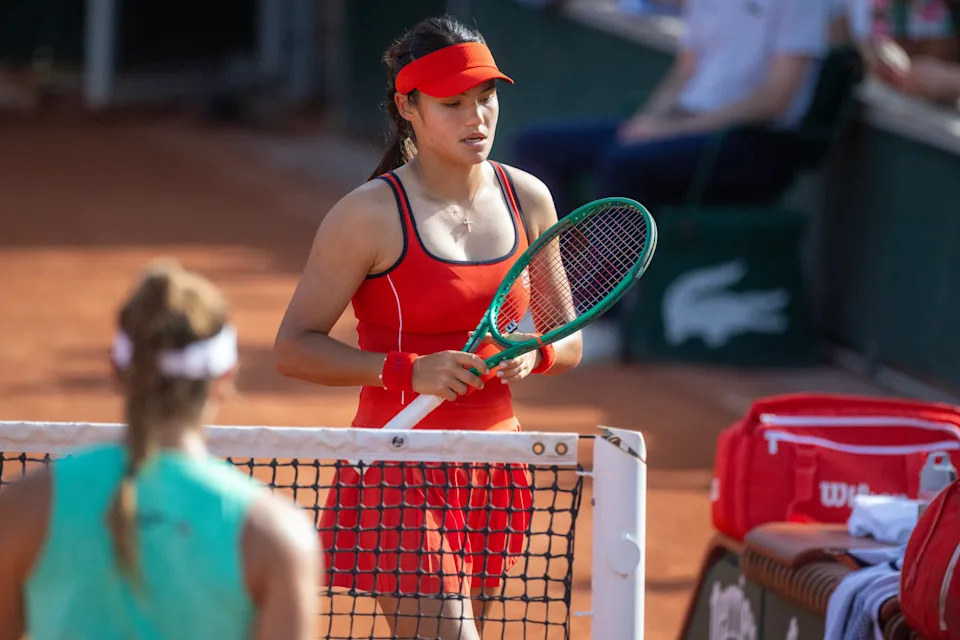Emma Raducanu at the French Open