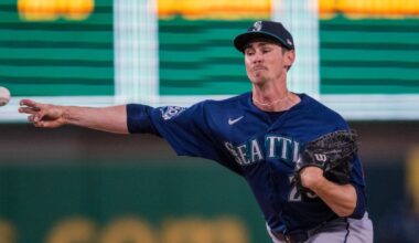 Emerson Hancock leads Mariners to 4-1 win over the Athletics and ends Kurtz's 48-game on-base streak :: WRAL.com
