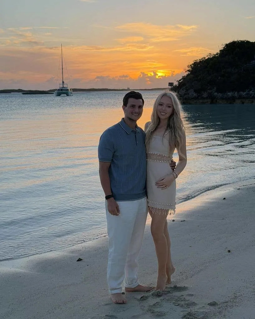 Tiffany posted a sunset snap with husband Michael