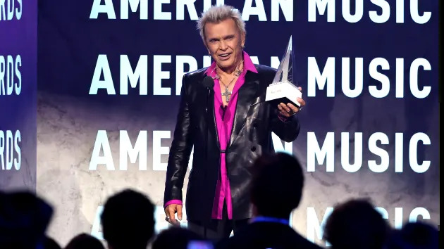 Billy Idol accepts the Lifetime Achievement Award onstage during the 52nd American Music Awards on May 25, 2026 in Las Vegas, Nevada. (Ethan Miller/Getty Images)
