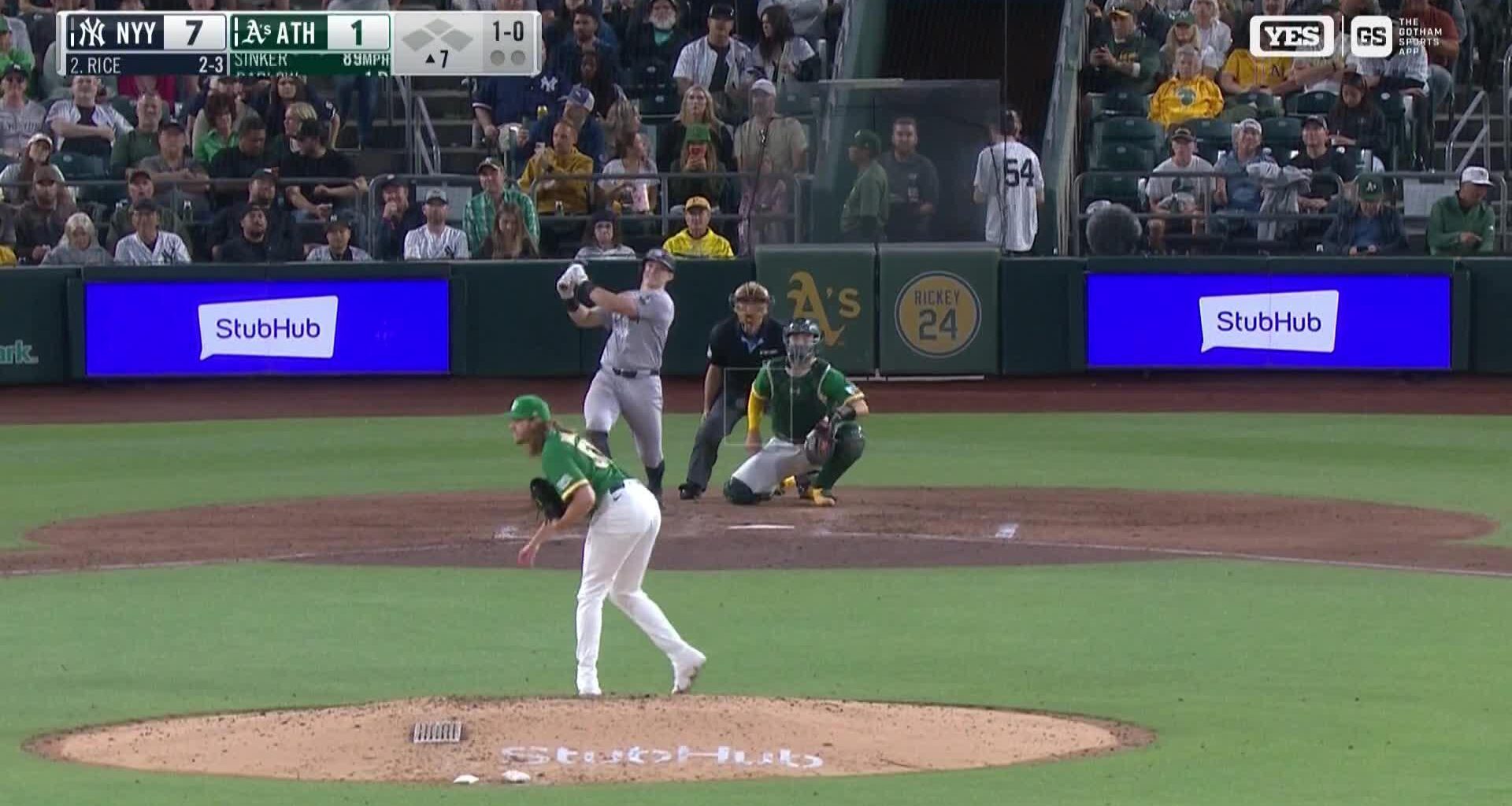 Paul Goldschmidt hits a 3-run homer and the Yankees beat the A's 8-2 for their 5th straight win