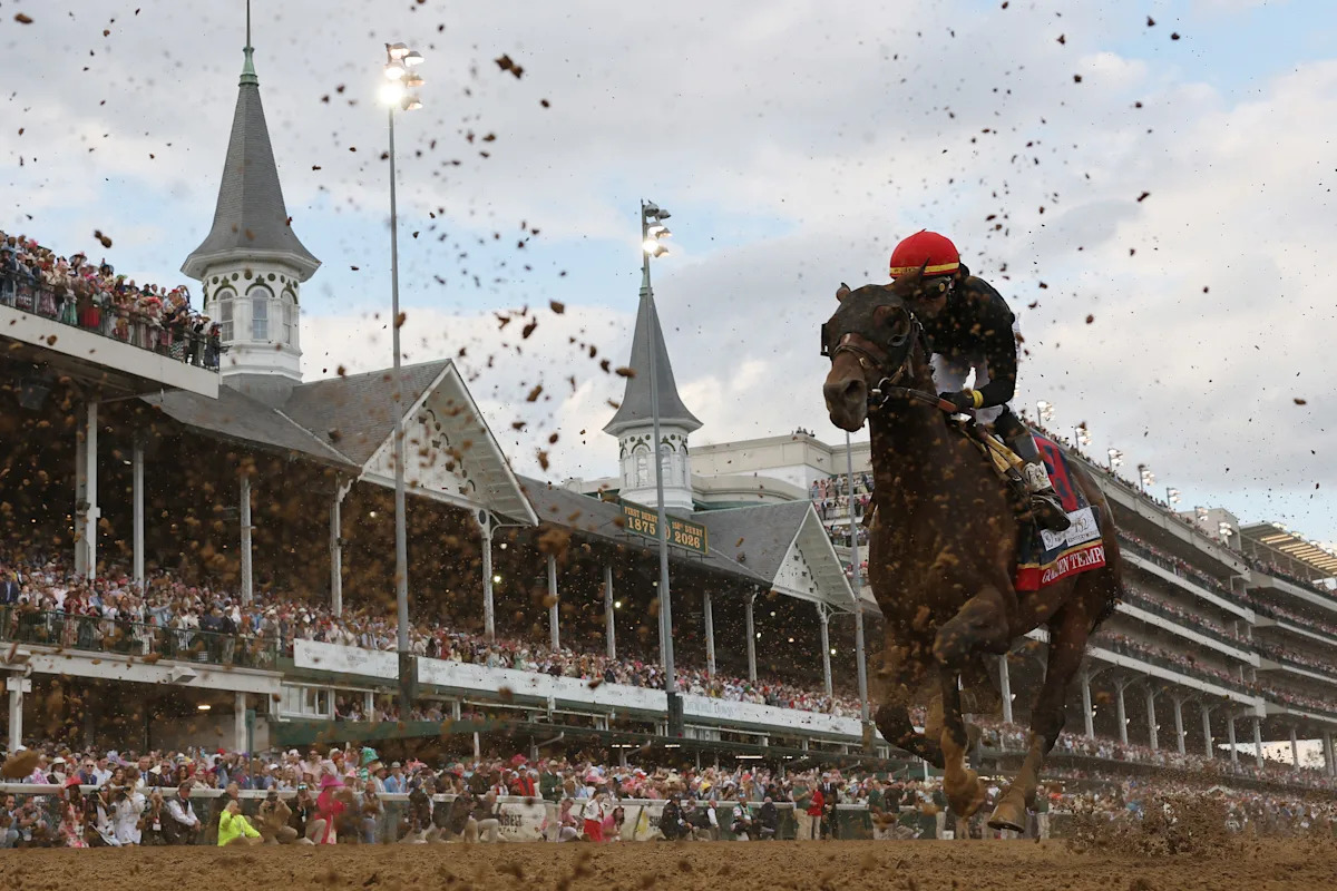 Kentucky Derby winner Golden Tempo will not run in the Preakness Stakes