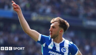 Brighton 3-0 Wolves: Jack Hinshelwood scores again in Seagulls win