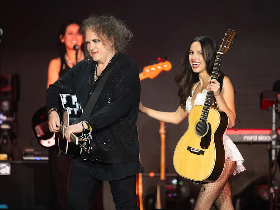 Rodrigo with Robert Smith of the Cure