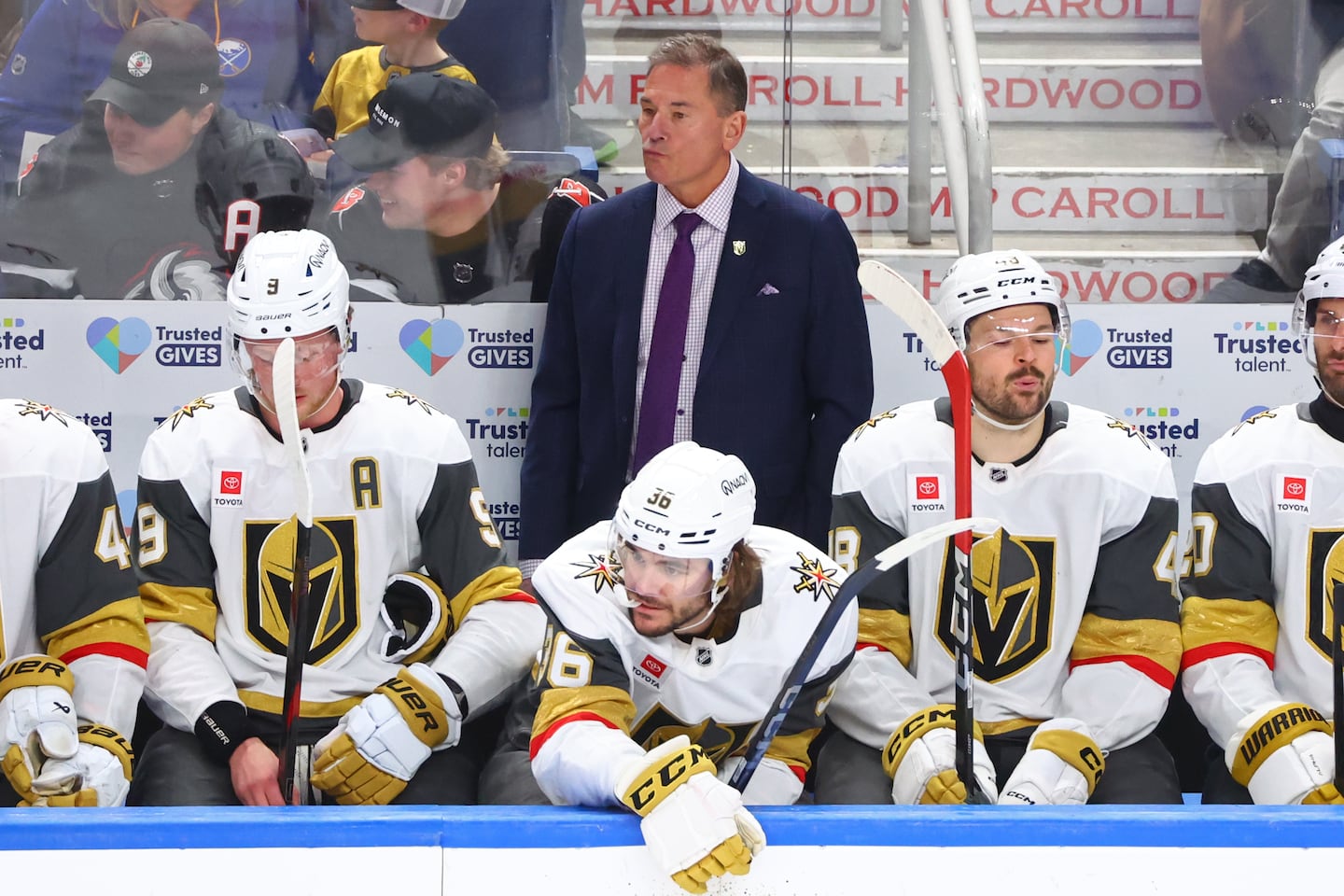 The Golden Knights fired Bruce Cassidy with eight games left in the regular season.