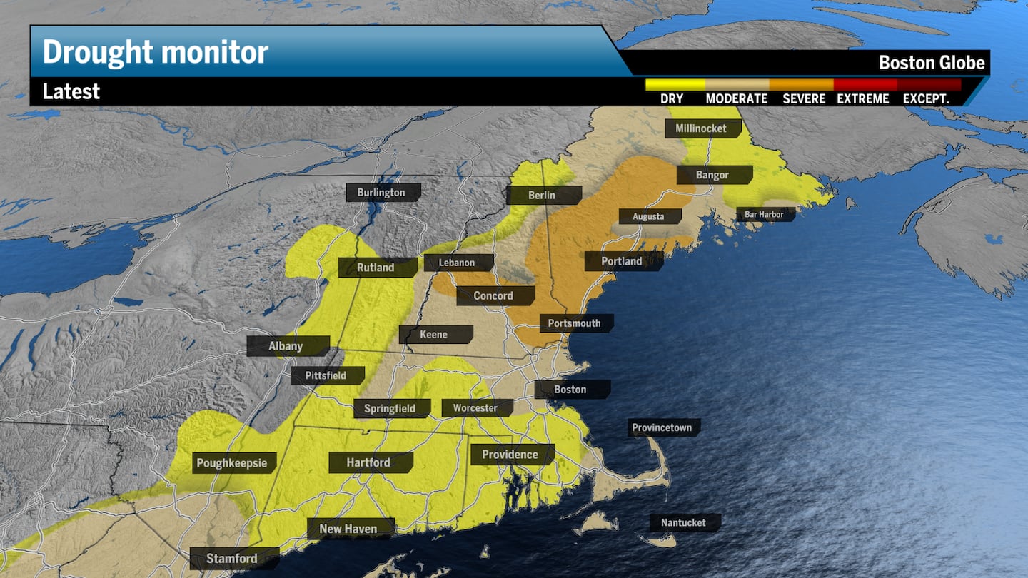 A dry spring thus far has increased drought conditions across New England.
