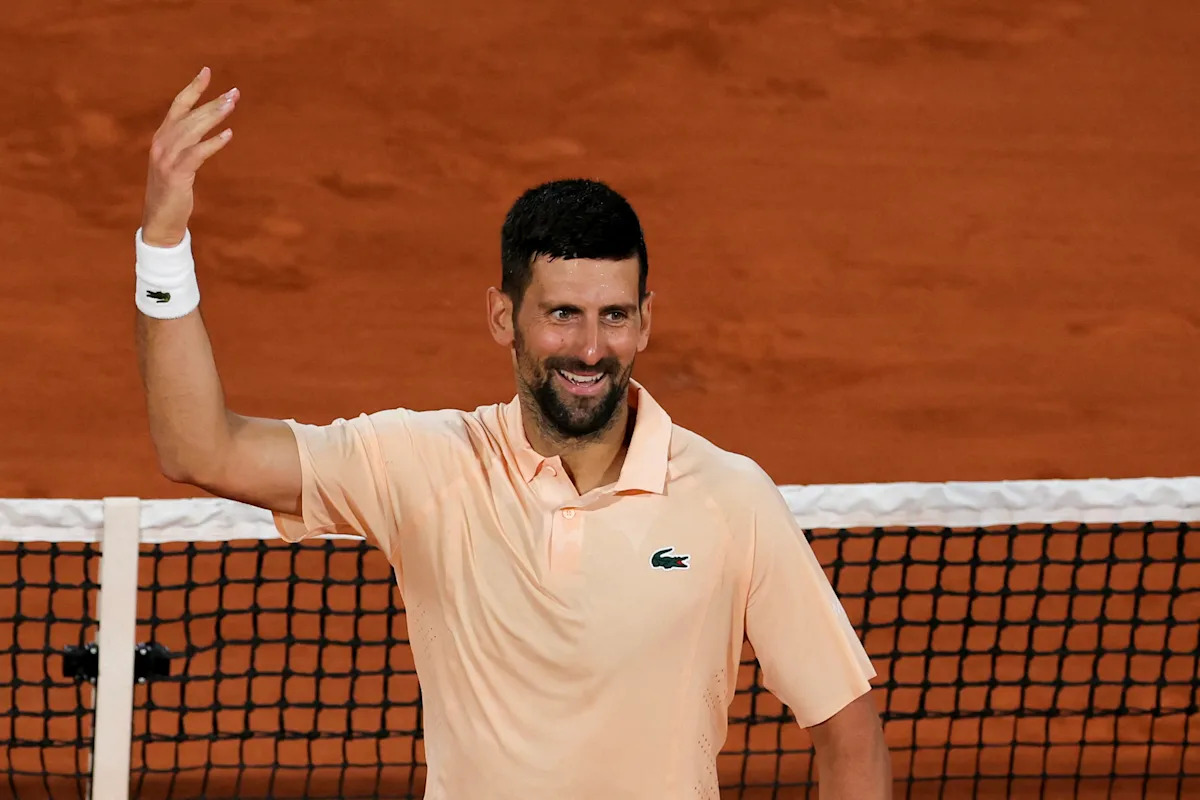 French Open: Novak Djokovic rallies past Giovanni Mpetshi Perricard after dropping first set, makes Grand Slam history