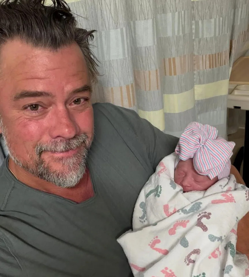 Josh Duhamel and his newborn daughterCredit: Audra Duhamel/Instagram