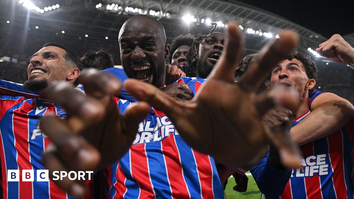 Jean-Philippe Mateta celebrates for Crystal Palace