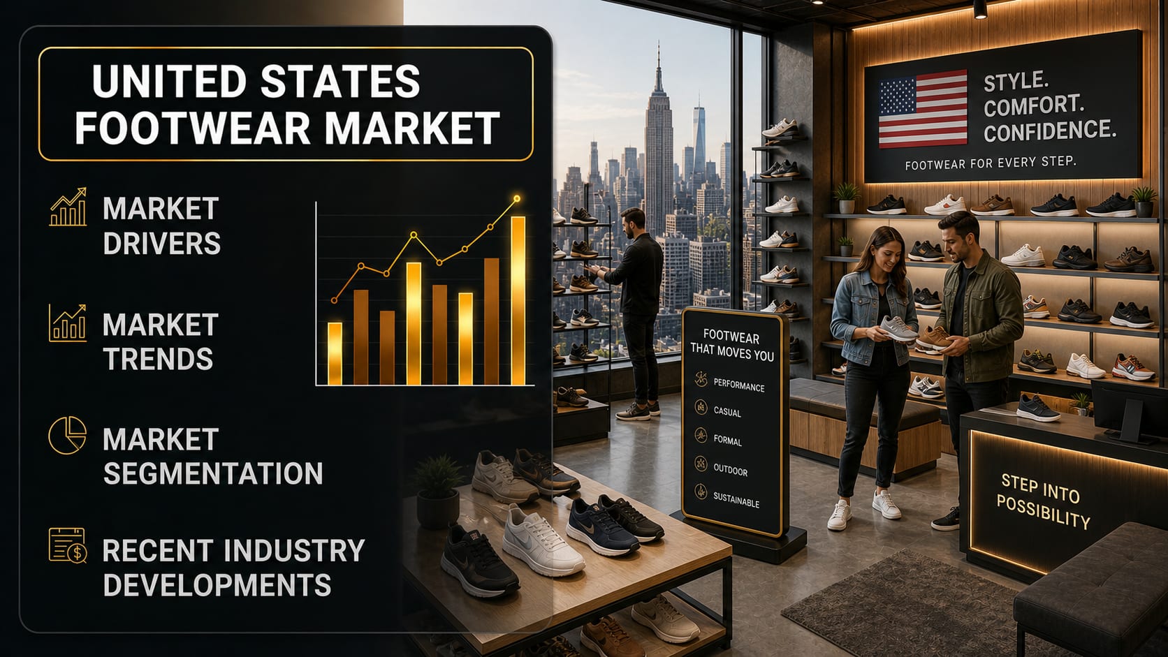 United States Footwear Market to Reach US$ 121.30 Billion by 2034