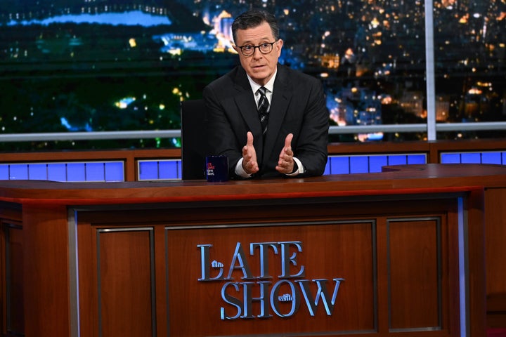 Stephen Colbert on “The Late Show” in July 2024.