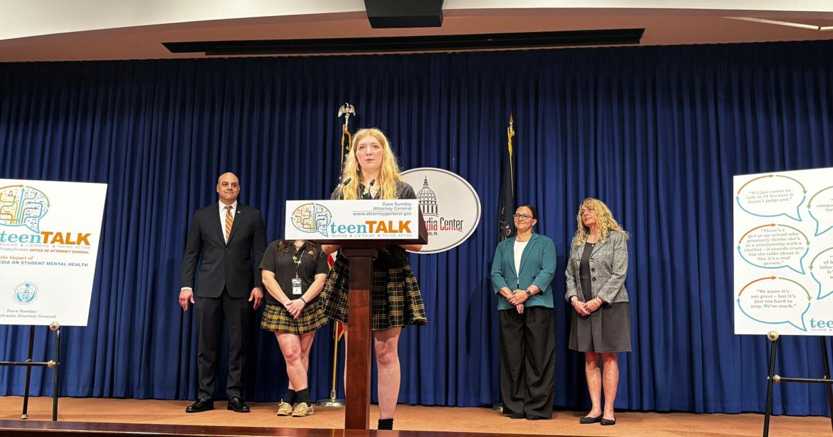 Pa. Attorney General Dave Sunday unveils report on impact of social media on student mental health | Local News