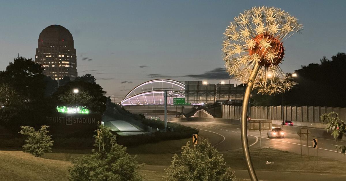 Winston-Salem dandelion art project installed Salem Parkway - Winston-Salem Journal