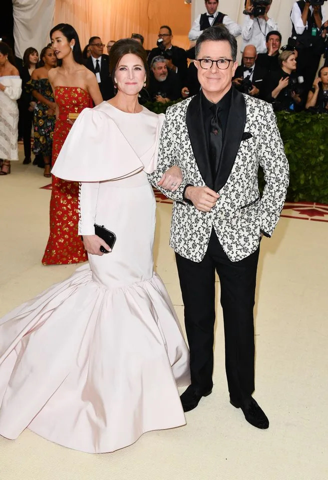 Stephen Colbert and Evelyn McGee Colbert at the Met Gala on May 7, 2018.Credit: Getty Images