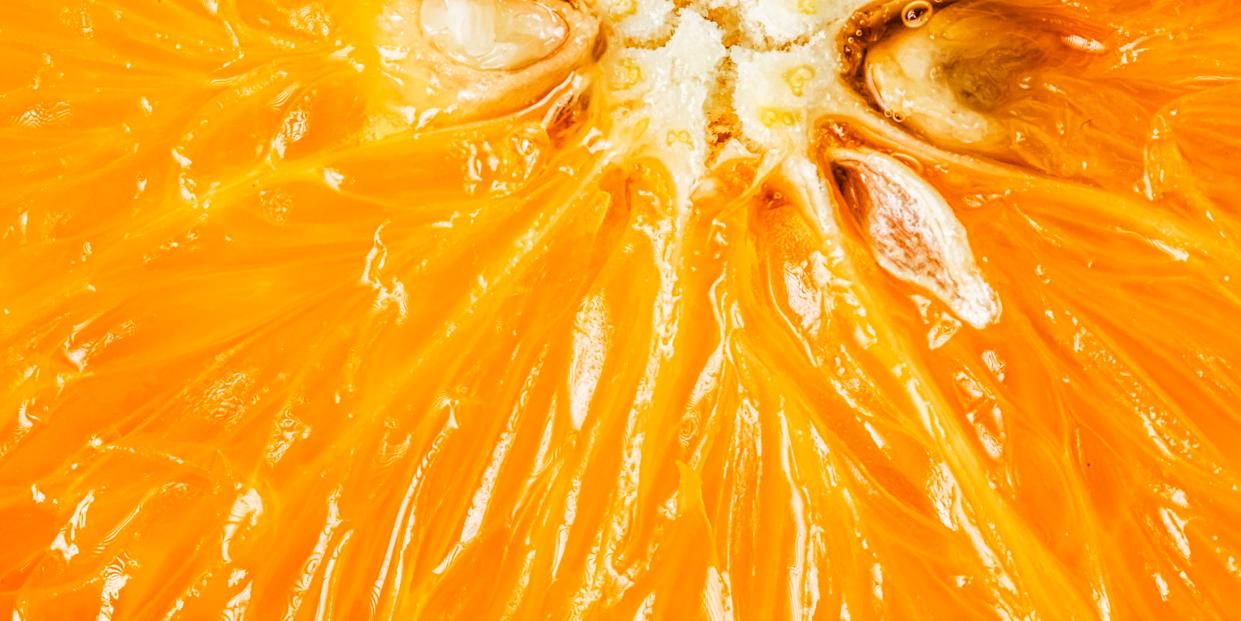 cross section orange macro