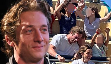 Jeremy Allen White Takes Kids on Ride at L.A.-Area Fair