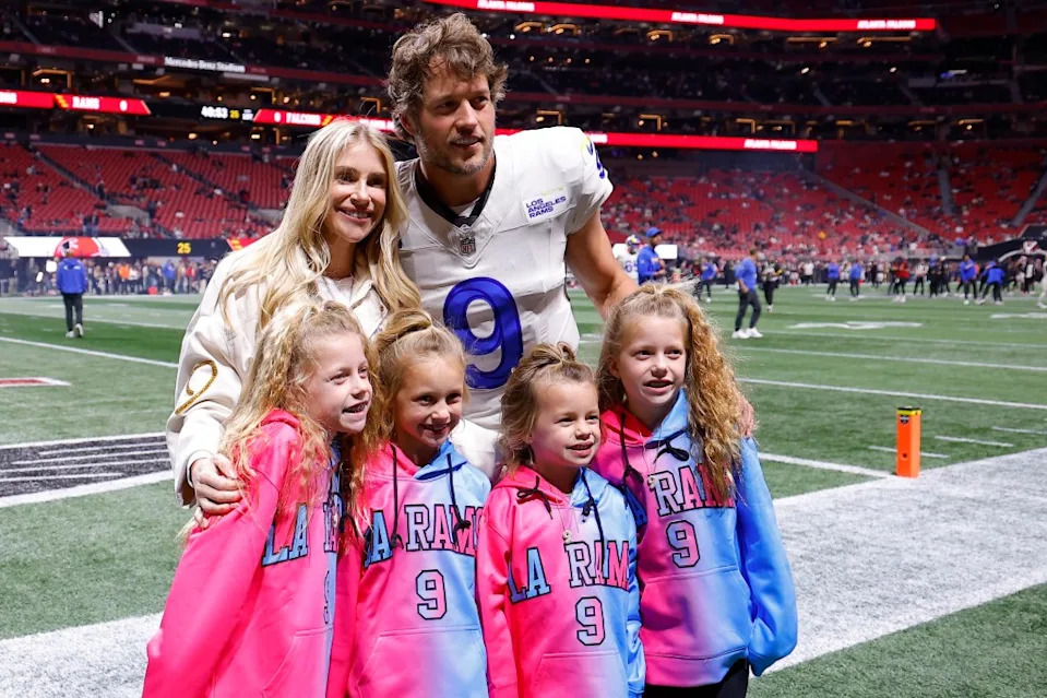 Kelly and Matthew Stafford share four daughters together. Getty Images