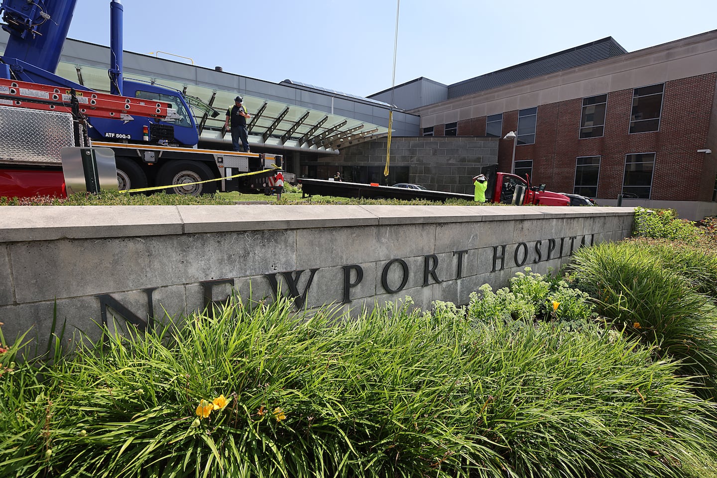 Exterior of Newport Hospital.