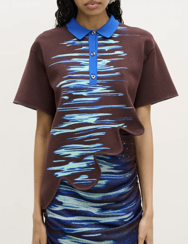 PH5, Ebony Wavy Polo Shirt