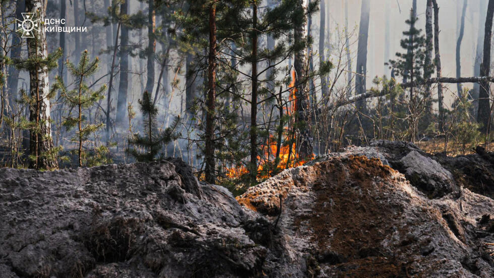 Ukrainian authorities did not specify the origin of the drone that sparked the fire