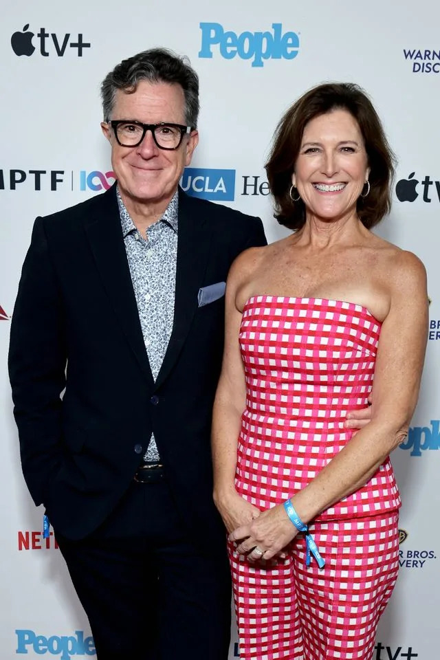 Stephen Colbert and Evelyn McGee Colbert on September 13, 2025.Credit: Getty Images